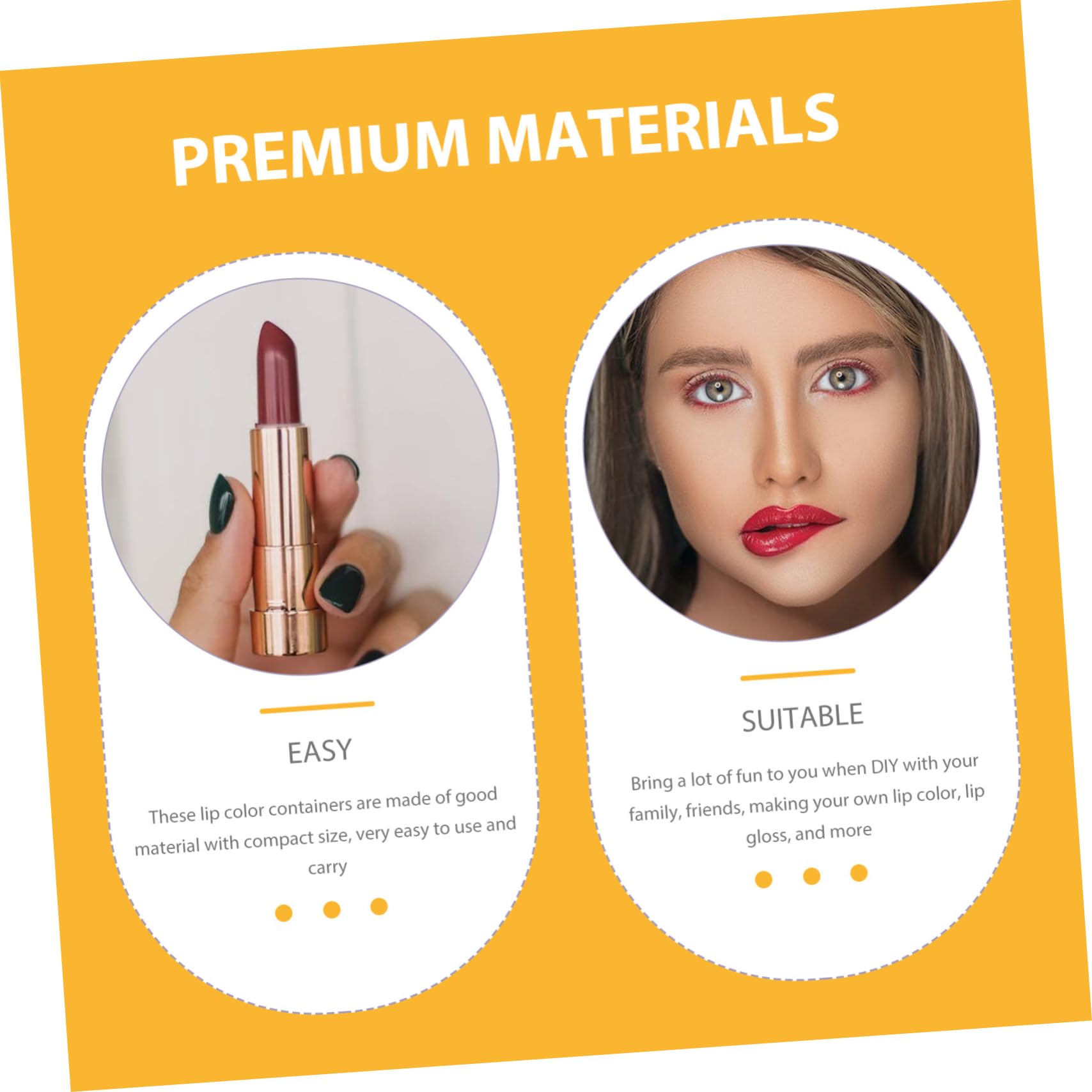 Didiseaon 5 Juegos Gel Máscara Para Dormir De Labios Pasta Bálsamo Labial Brillante Brillo Líquido Tinte Abeja Equipo Delineador De Labios Dispensador El Plastico 6 Piezas * 5