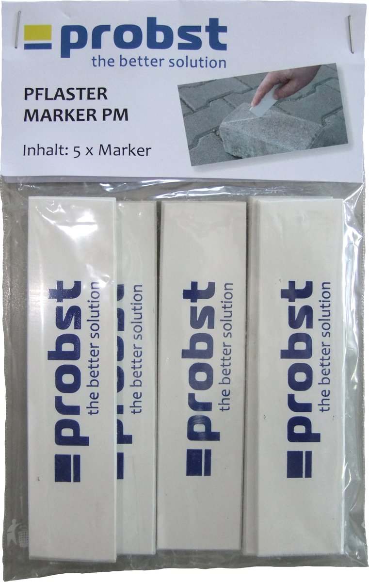 Probst Plaster Marker Unbreakable Chalk with Stored Fibreglass for Dry and Wet Surfaces Pack of 5