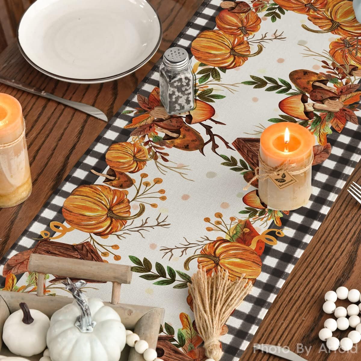 Artoid Mode 210 GSM Fall Table Runner Home Party Decor 13x72 Inch