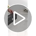 Image of Amazon Basics Unisex Faux Leather Watch Organiser Box with 6 Slots |Watch Organiser with Transparent Lid (Black)