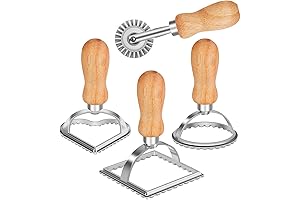 TACGEA Ravioli Stamp Maker Cutter (4-in-1)