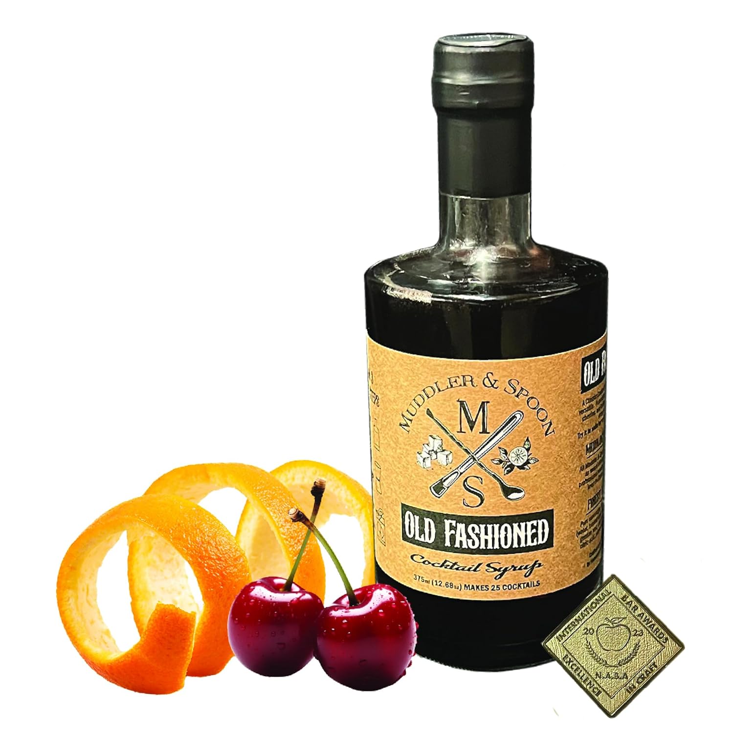 M&S™ COLD BREW COFFEE Cocktail Syrup Drink Mixer | Handcrafted with Fresh Roasted Coffee and Cane Sugar | Makes 25 Cocktails | 375ml (12.7oz) | Premium Beverage Concentrates for Cocktails, Mocktails, Soda
