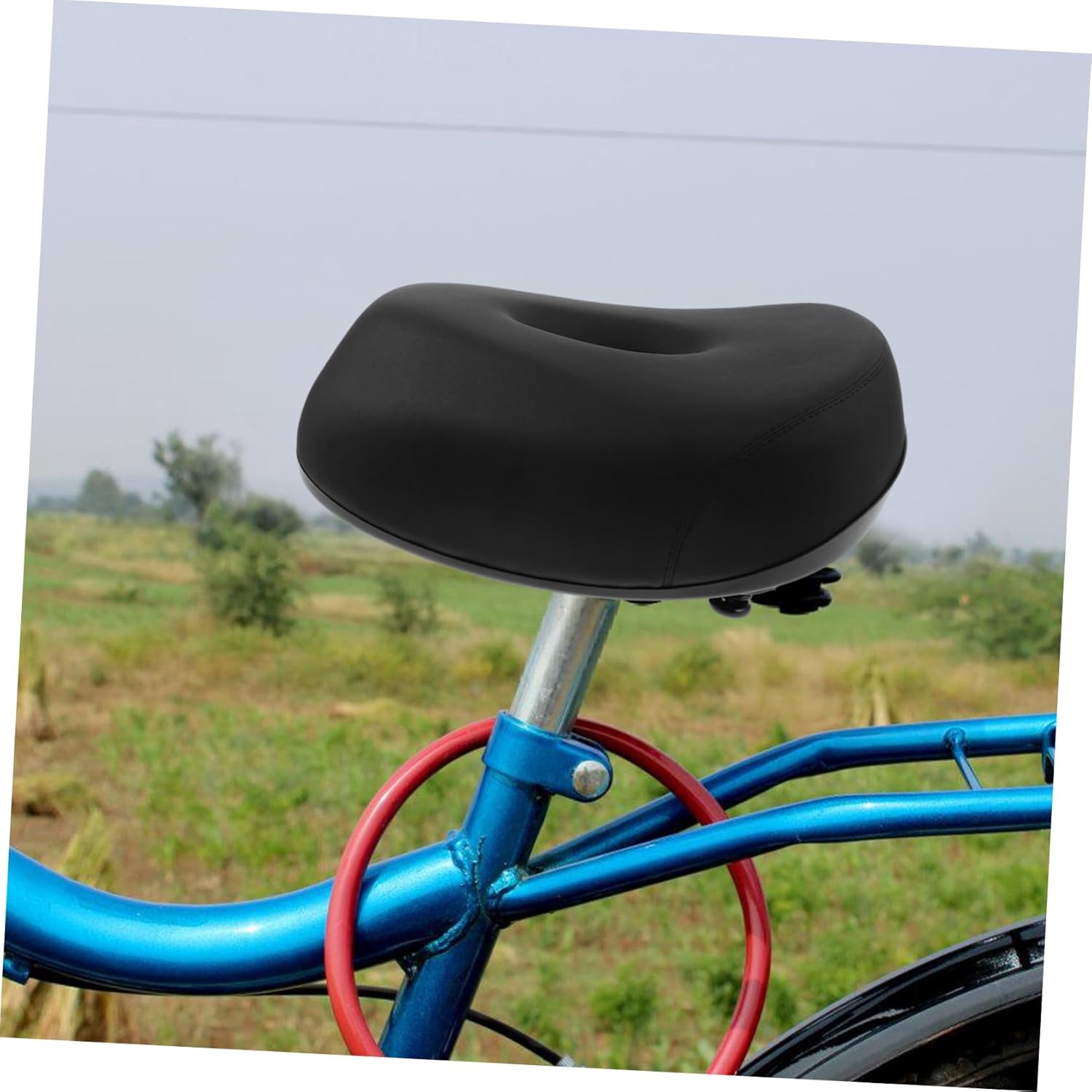 Bike Saddle Cushion Soft Seat Pad for Bicycle Cycling Electric Scooters and Road Bikes Comfort Padding for Men and Women Black