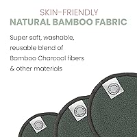 Vista 6 de The Future is Bamboo, 14 pcs Reusable Bamboo Makeup Remover Pads With Washable Laundry Bag Soft Reusable Face Pad for Facial Cleansing Skincare