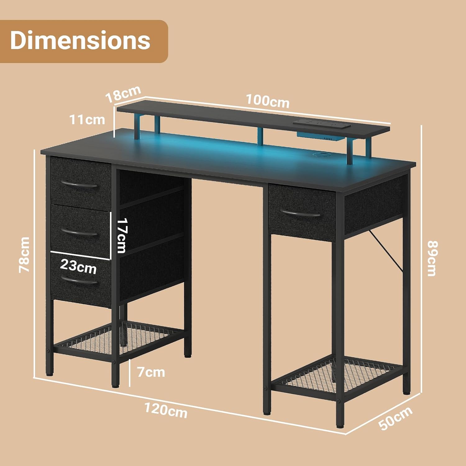 Advwin Computer Desk Dimensions