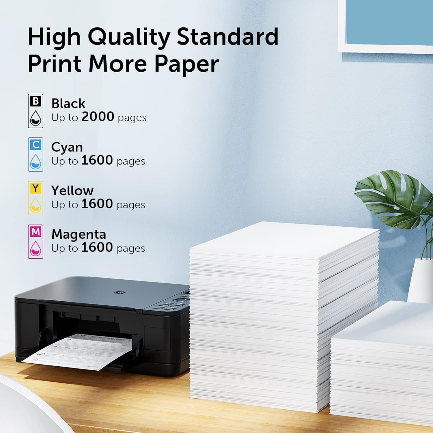 962XL Ink Cartridges Combo Pack Compatible for HP 962 Ink Work with HP OfficeJet Pro 9015 9020 9012 9010 9018 9025 9019 Printers(4 Pack)