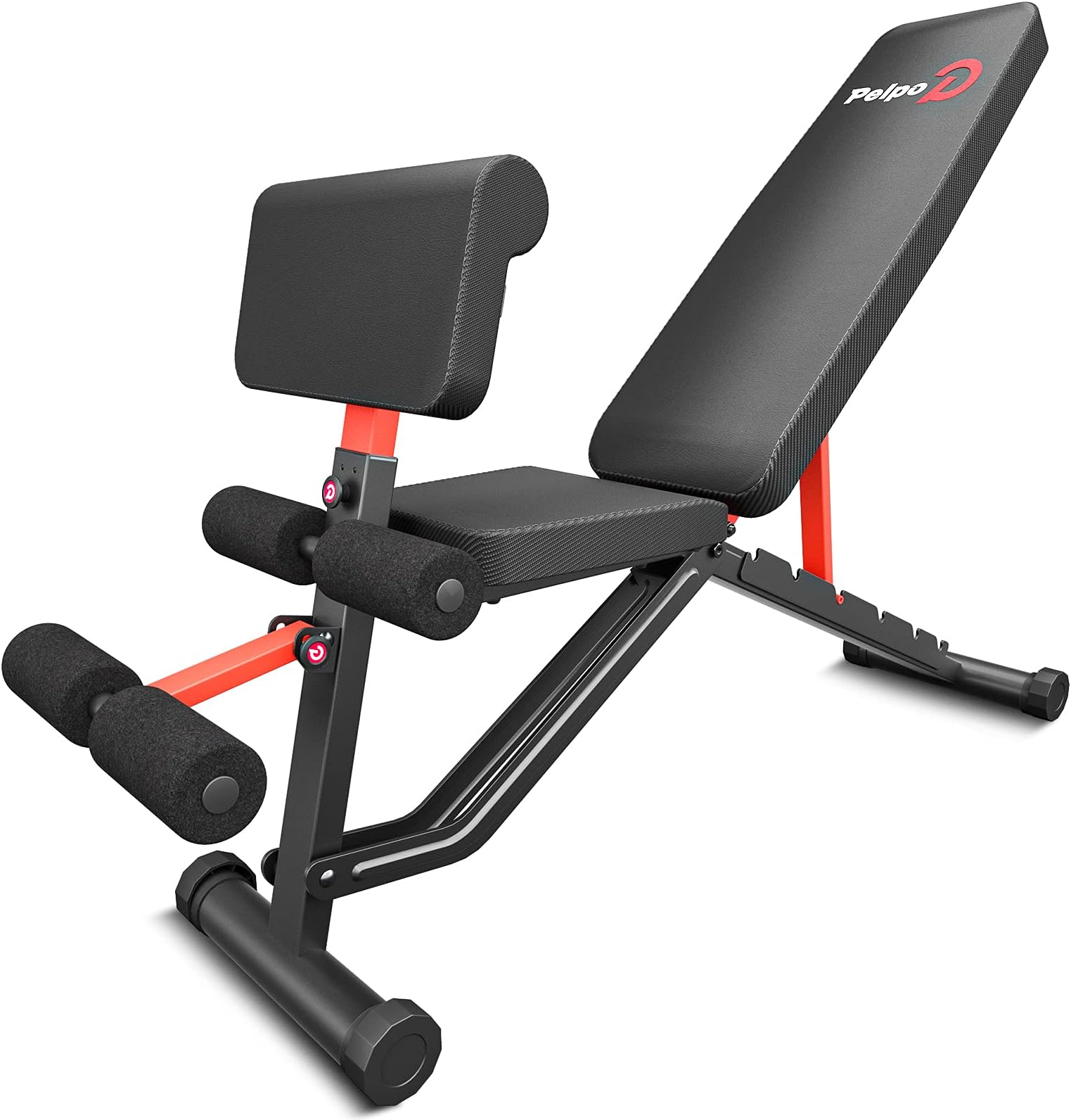 Pelpo Adjustable Weight Bench, Folding Weight Lifting Bench, Workout Bench for Home, Incline/Decline Bench for Full Body Workout