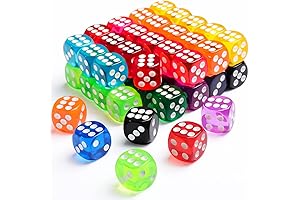 50-Piece Rainbow Dice Set: Your Go-To Dice for Limitless Games and Learning Adventures