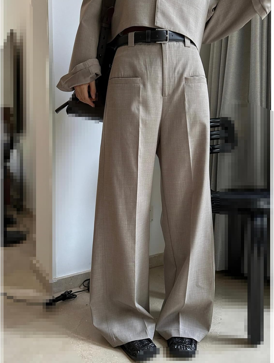 Women's Dress Trousers Spring high-Waisted Wide-Leg Loose Pants