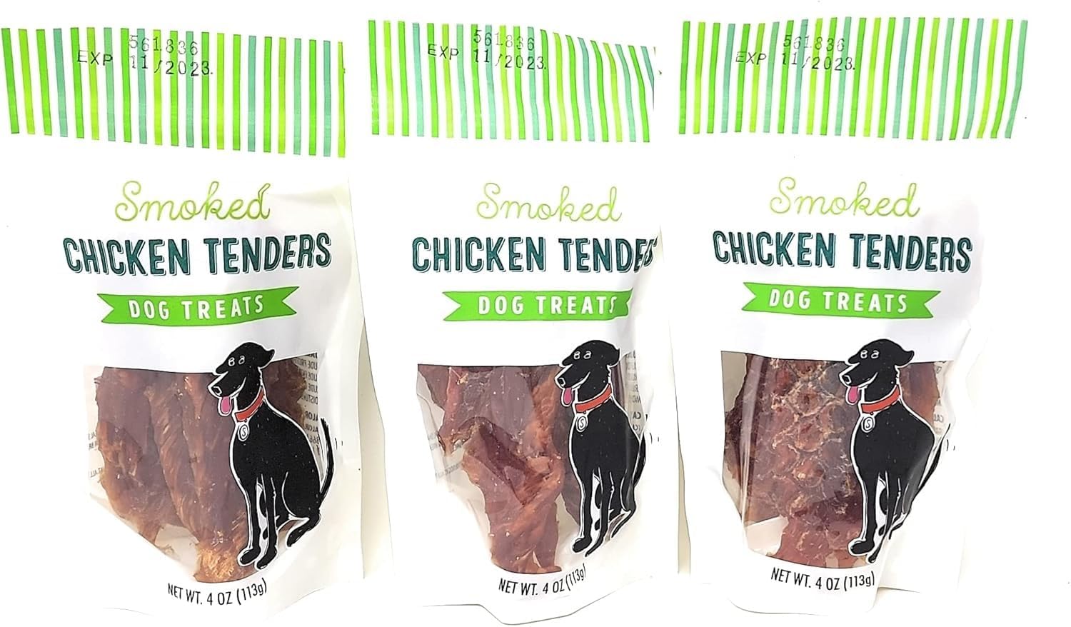 Smoked Chicken Tenders Dog Treats Net Wt. 4 Oz (113g) - Pack of 3