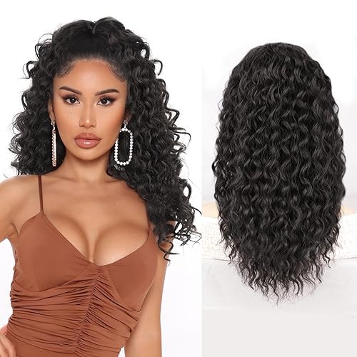 AISI BEAUTY Curly Ponytail Extension for Women Fluffy Drawstring Ponytail