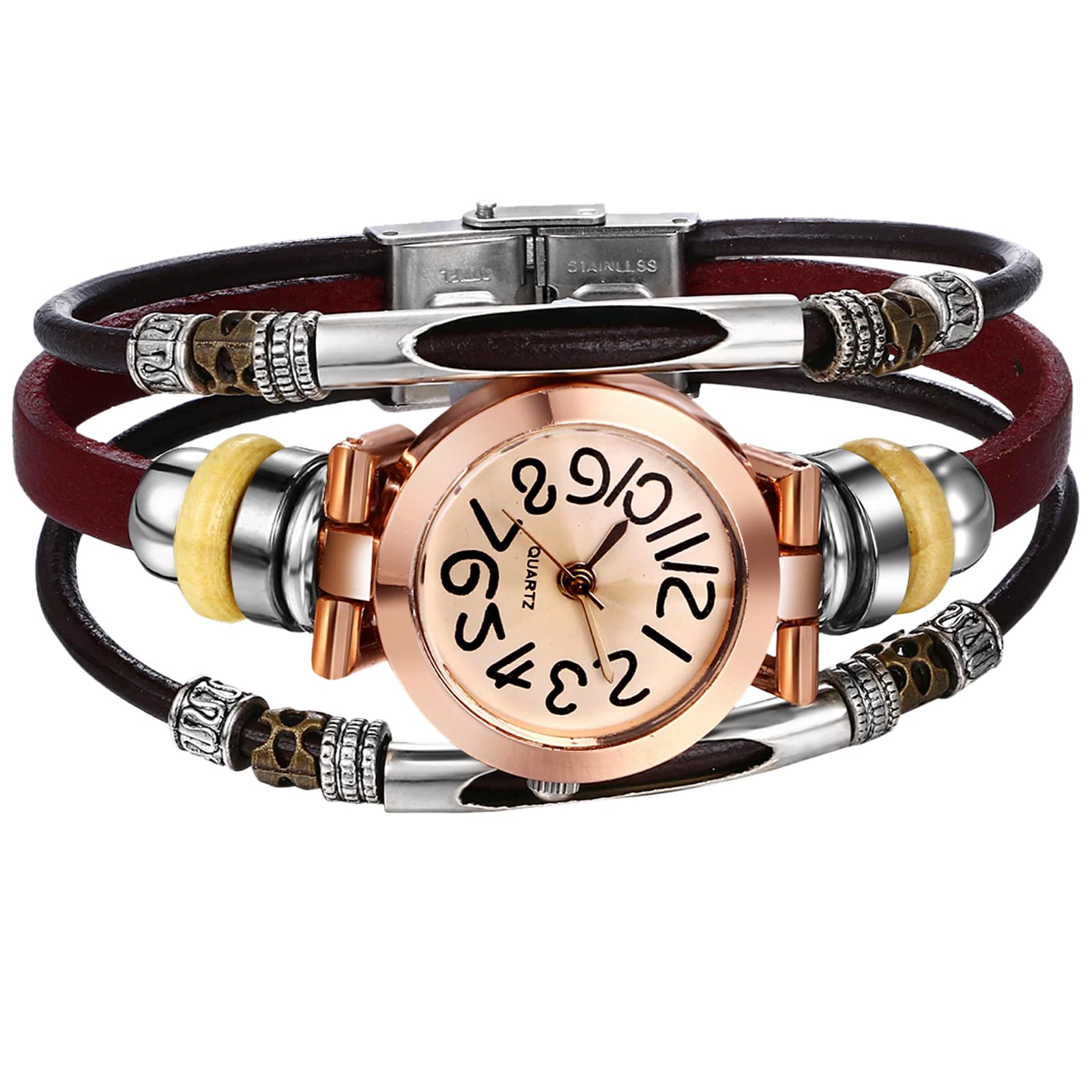 JewelryWe Herrenuhr Leuchtende Automatik Uhren: 30m Wasserdi