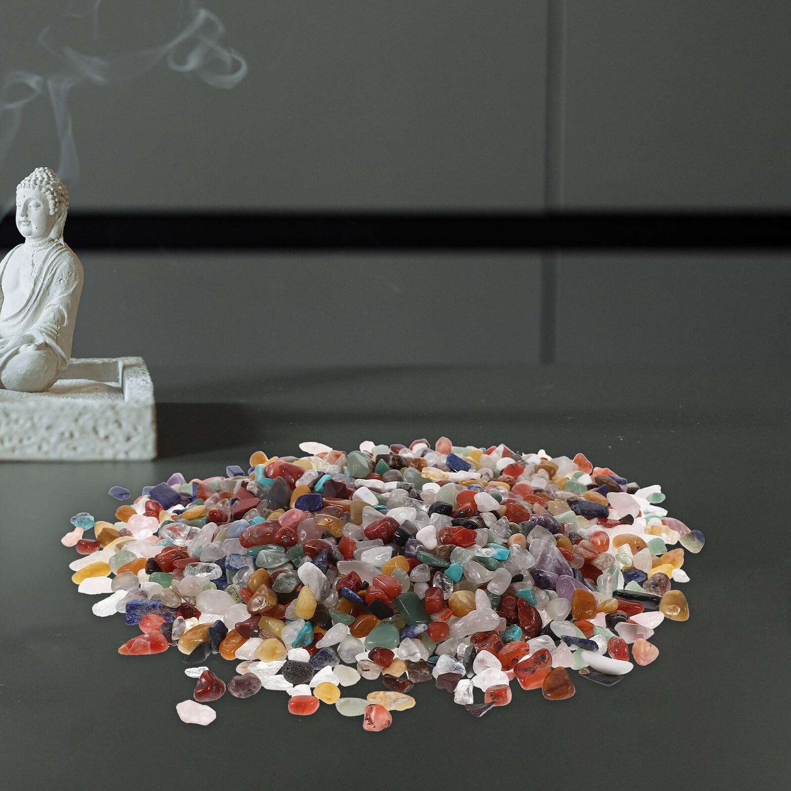 GALPADA Pietre Naturali Irregolari Lucide per Decorazione Buddhista e Artigianato Sassi Decorativi Polished per Meditazione e Ornamenti Giardino