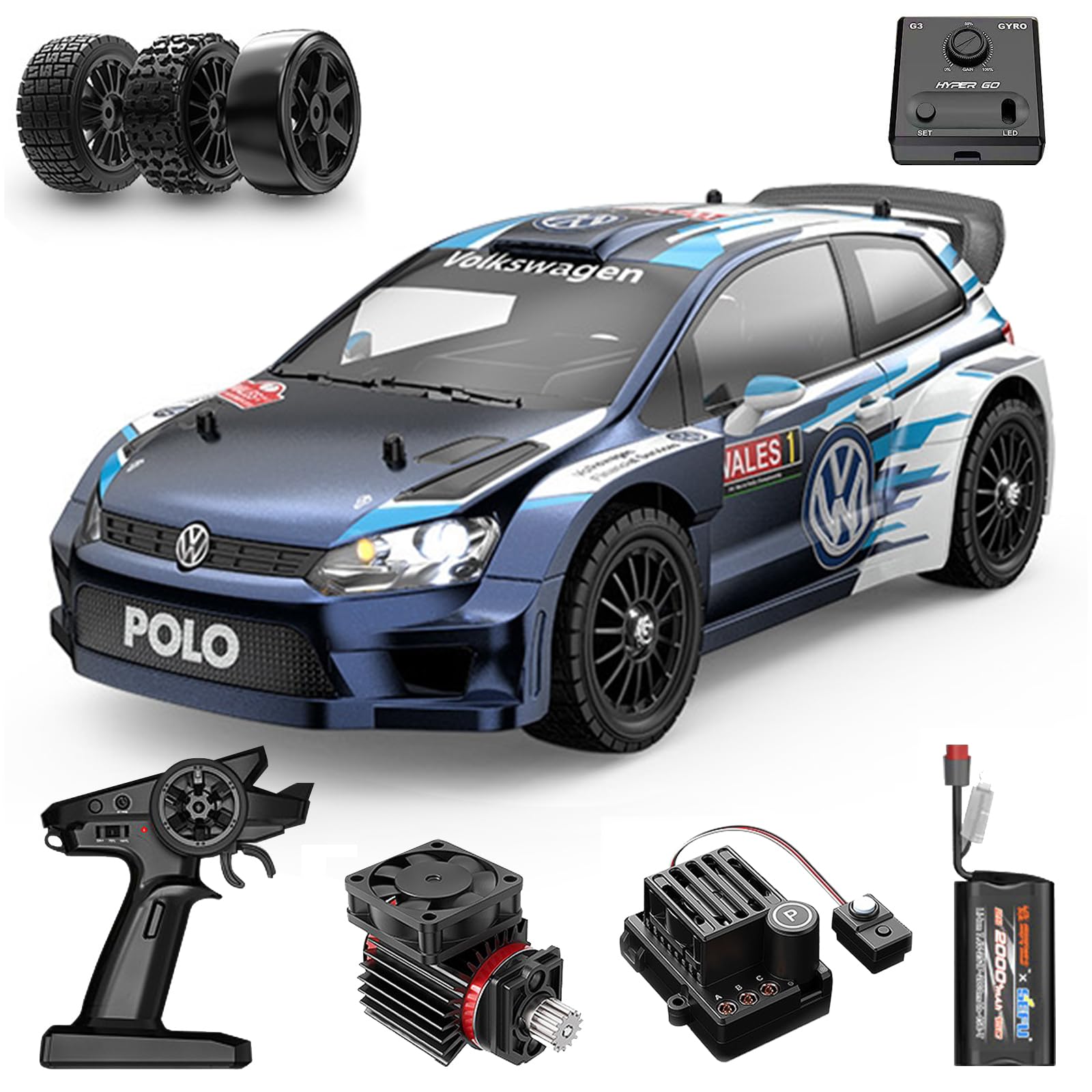 Amazon.com: Fenamx Mjx Hyper go VW Polo 14304 Brushless Rc Cars Amazon.com: Fenamx Mjx Hyper go VW Polo 14304 Brushless Rc Cars
