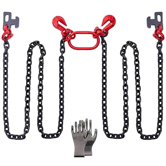 G80 Shipping Container Loading Chain 1/2 x 5', for 20ft/ 40ft