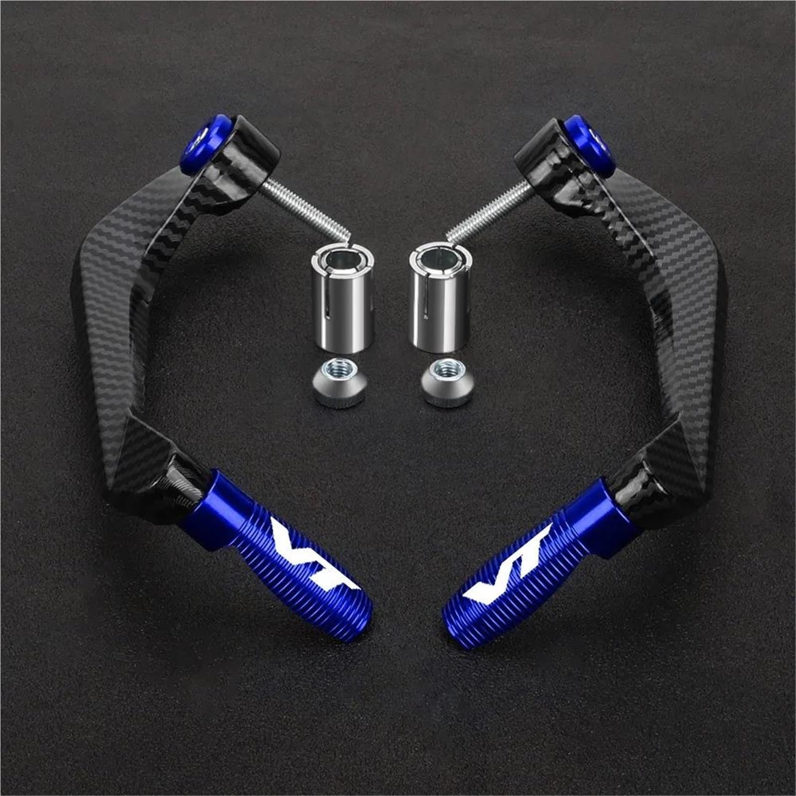 Xeflp Blue Motorcycle Handguards For H-Onda Vt750 Vt600 Vt250 Vt1100 Vt1100t Motorcycle Handlebar Brake Clutch Lever Hand Guard Protector Handguard(Blue)