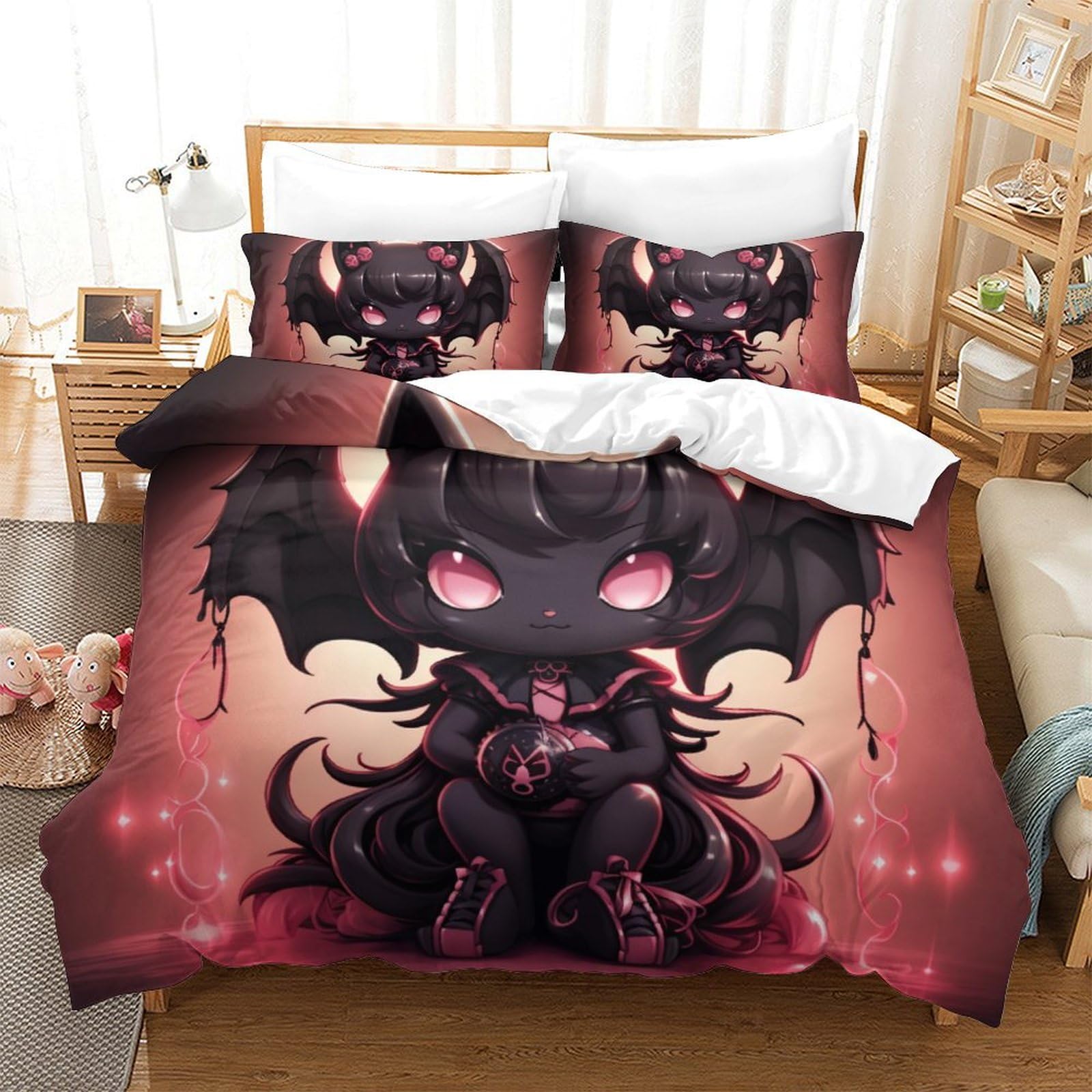 Linge de lit super king size 260x220 en microfibre douce et zippée
