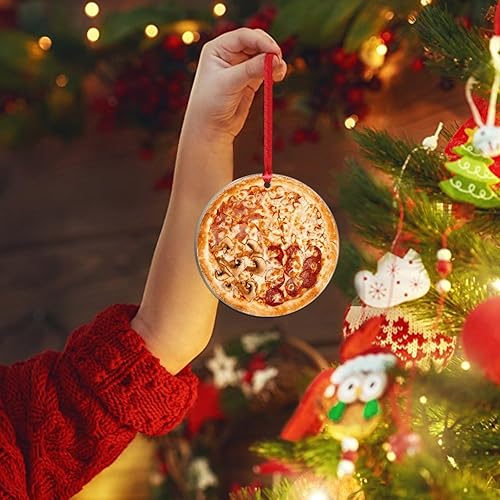 Miniatura 34 de Adorno de Navidad mexicano de tortilla de maíz acrílico adornos para decoraciones de Navidad, divertidos y deliciosos adornos de decoración de árbol
