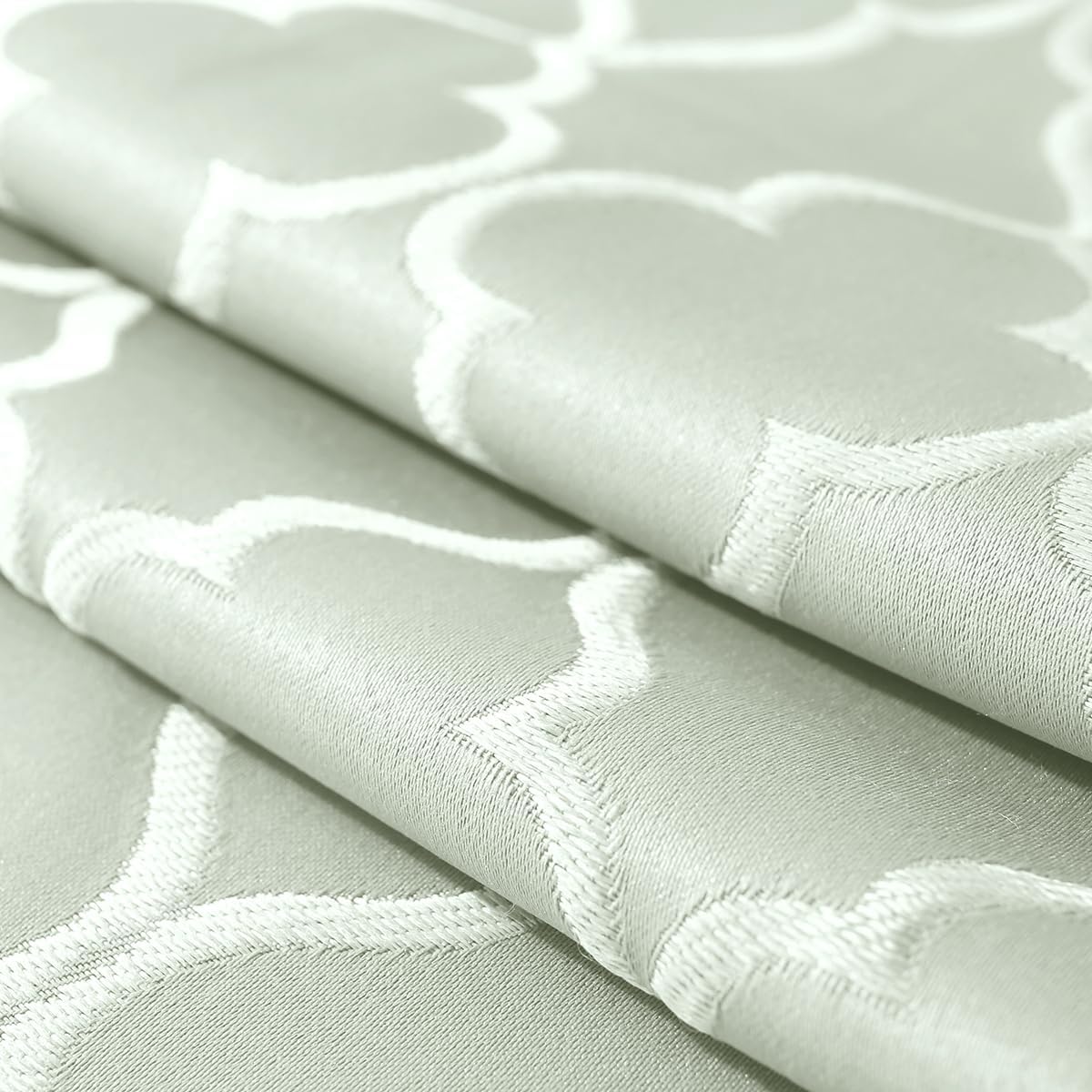 SASTYBALE Spring Sage Green Gray Jacquard Napkins Set of 4, 20x20 Inch Square Cloth Napkins, Water-Resistant Soft Warm Reusable Napkins for Outdoor Picnic Patio BBQ Party image 5