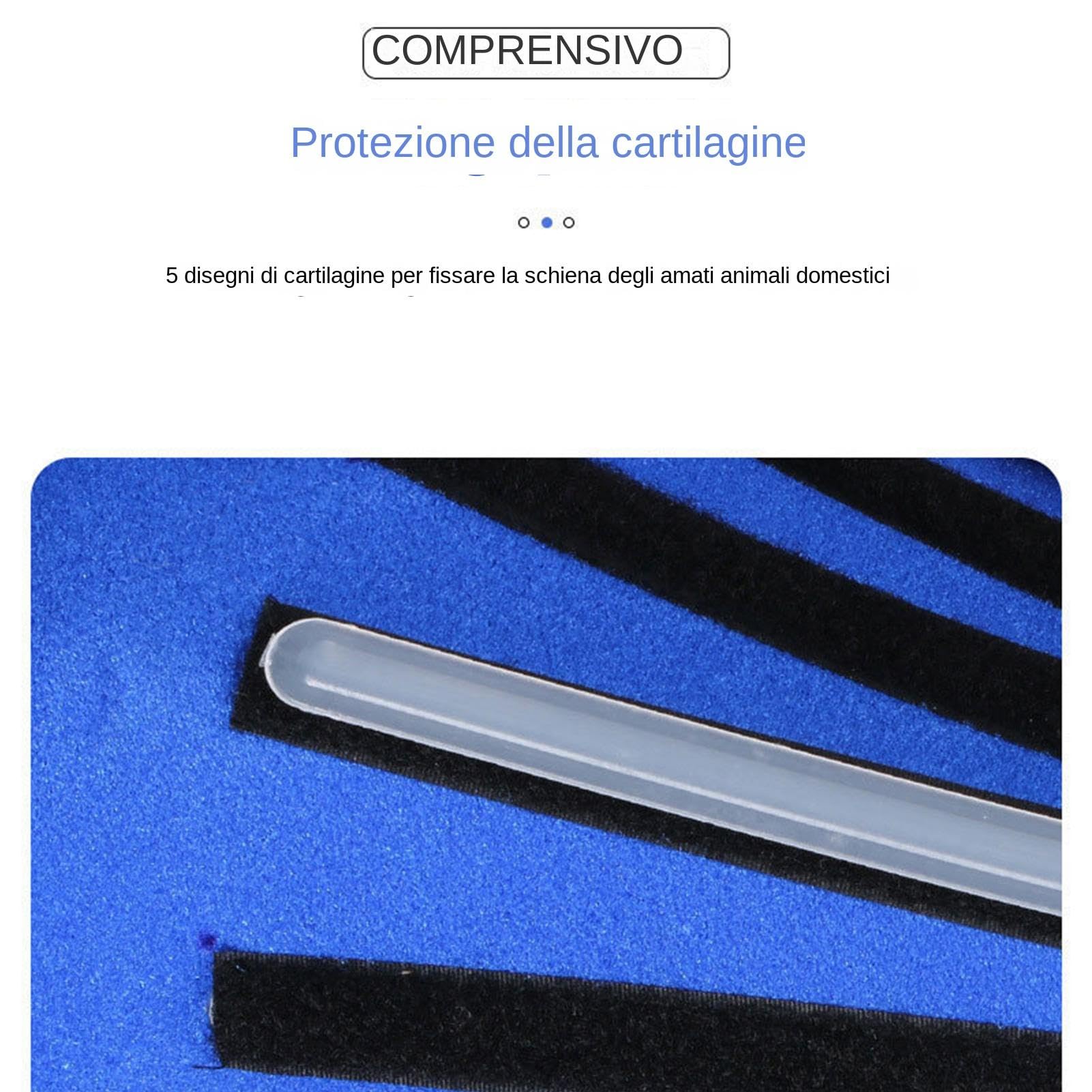 Tutore Per La Schiena Per Cani - Tutore Per La Schiena Del Cane, Anello A D E Strisce Riflettenti Il Tutore Per La Schiena Del Cane Aiuta A Dare Sollievo Dal Dolore, Supporto Morbido Per La Gamba