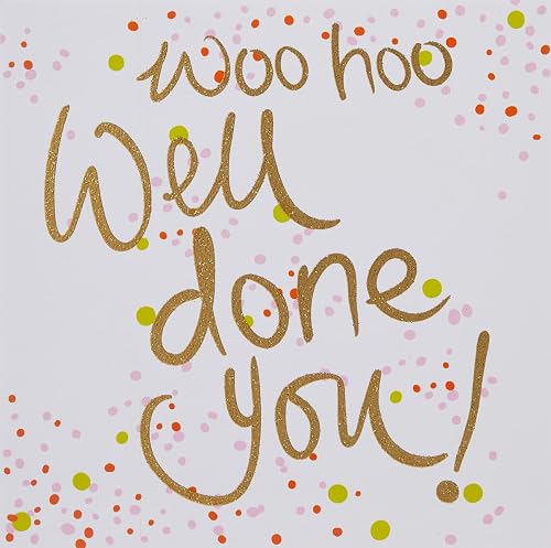 Piccadilly Greetings Luxury Beautiful Contemporary Woo Hoo Congratulations Card 