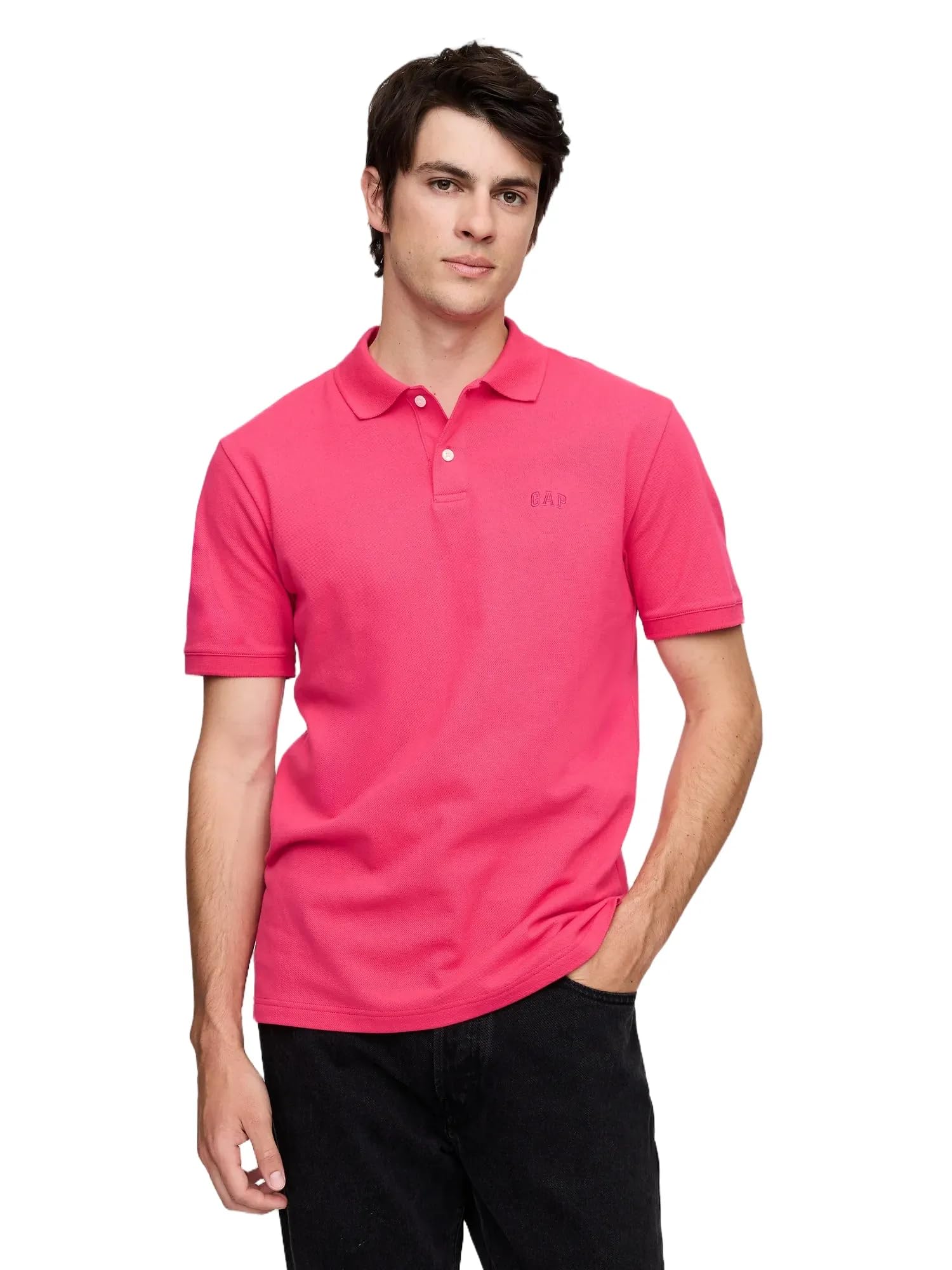 Gap Logo Pique Polo Camisa Hombre
