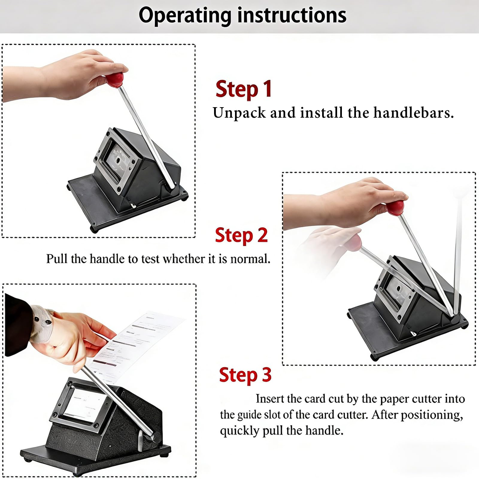 Cortadora Manual de Tarjetas PVC 86×54 mm – Máquina Resistente para Tarjetas de Visita & Acceso, Papel & Materiales PVC
