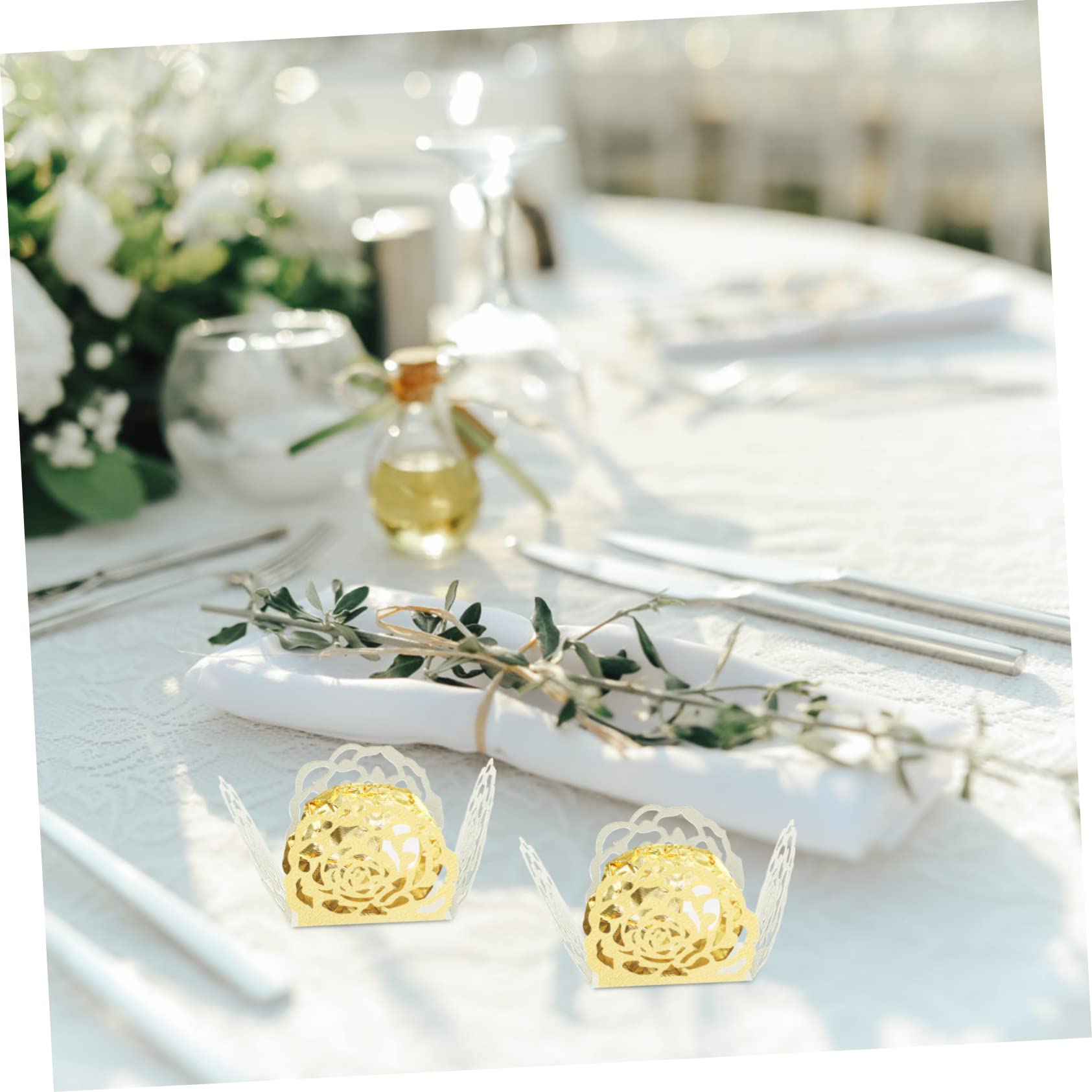 Cabilock 200piezas Tazas para Dulces De Boda Envoltorios De Chocolate Diseño para Fiestas y Celebraciones