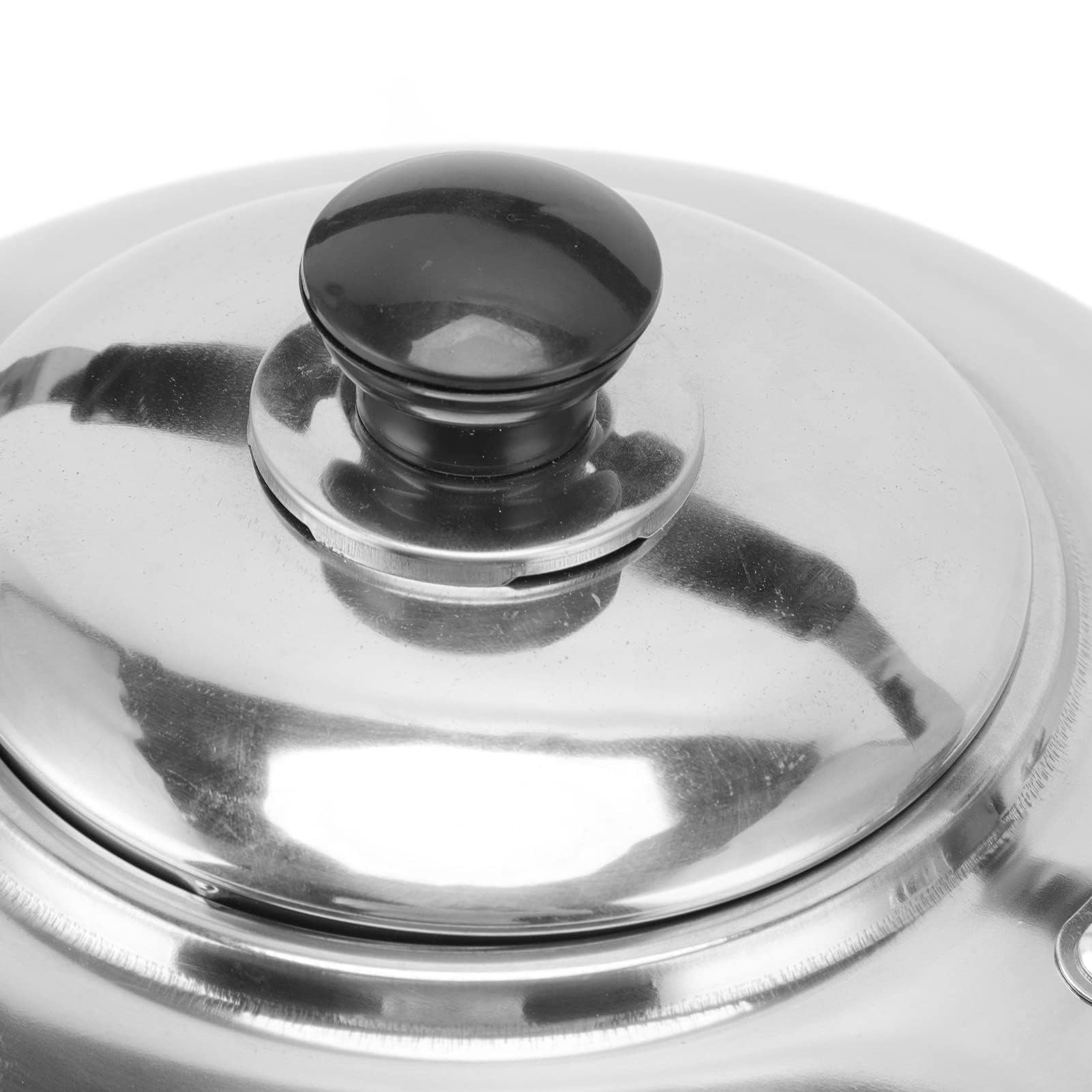 Bollitore per Tè in Acciaio Inossidabile, 5,5L, con Manico Confortevole, Fischiante, per Fornelli a Gas e Piani a Induzione