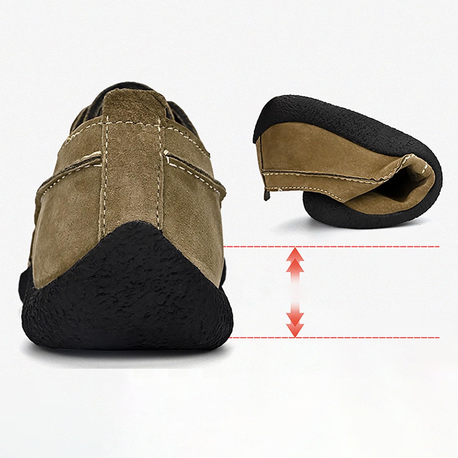 Slip on Sneaker Herren - Laufschuhe Herren leicht atmungsaktiv Slipper Alltag Casual Sportschuhe Rutschfest Walkingschuhe Jogging Fitnessschuhe Verschleißfest Walkingschuhe bequem Barfußschuhe