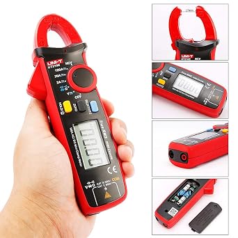UNI-T UT210D Series UT210 Mini Clamp Meter, 200A AC/DC, 600V AC/DC, 60kHz,40°C-1000°C/-40°F-1832°F