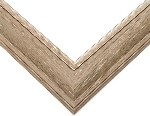 Marco de fotos de madera real gris de 10 x 10 pulgadas de ancho de 1.75 pulgadas Profundidad del marco interior de 0.5 pulgadas Marco de fotos
