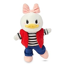 Disney Store Official Daisy Duck nuiMOs Plushie - Soft Plush with Embroidered Features, Poseable Hands & Turning Head, Magnetic Hands for Holding, 6 Inches, Dress Up with nuiMOs Outfits