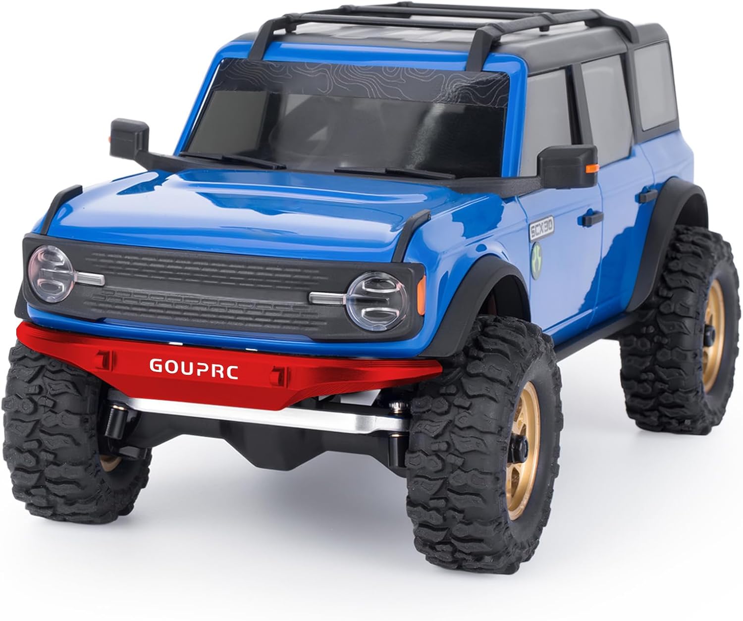 GOUPRC Aluminum Alloy RC Front & Rear Bumper for Axial SCX30 Bronco C10 1/30 RC Crawler Car Upgrade Replacement Parts