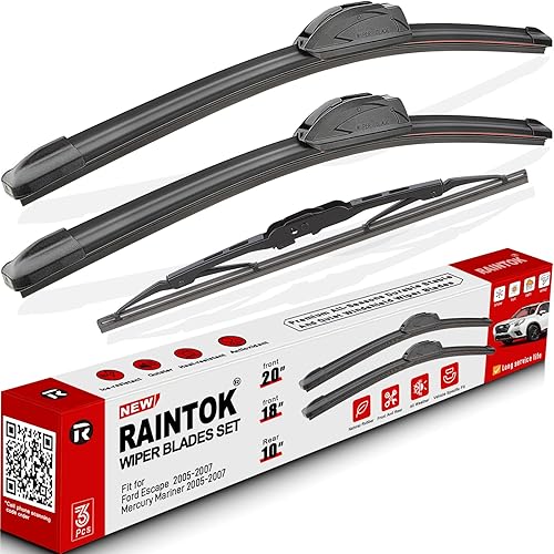 RAINTOK Juego de limpiaparabrisas de repuesto para Mazda CX5 CX-52017-2021 Mazda CX9 CX-9 2017-2021, repuesto de equipo original, 24 pulgadas18