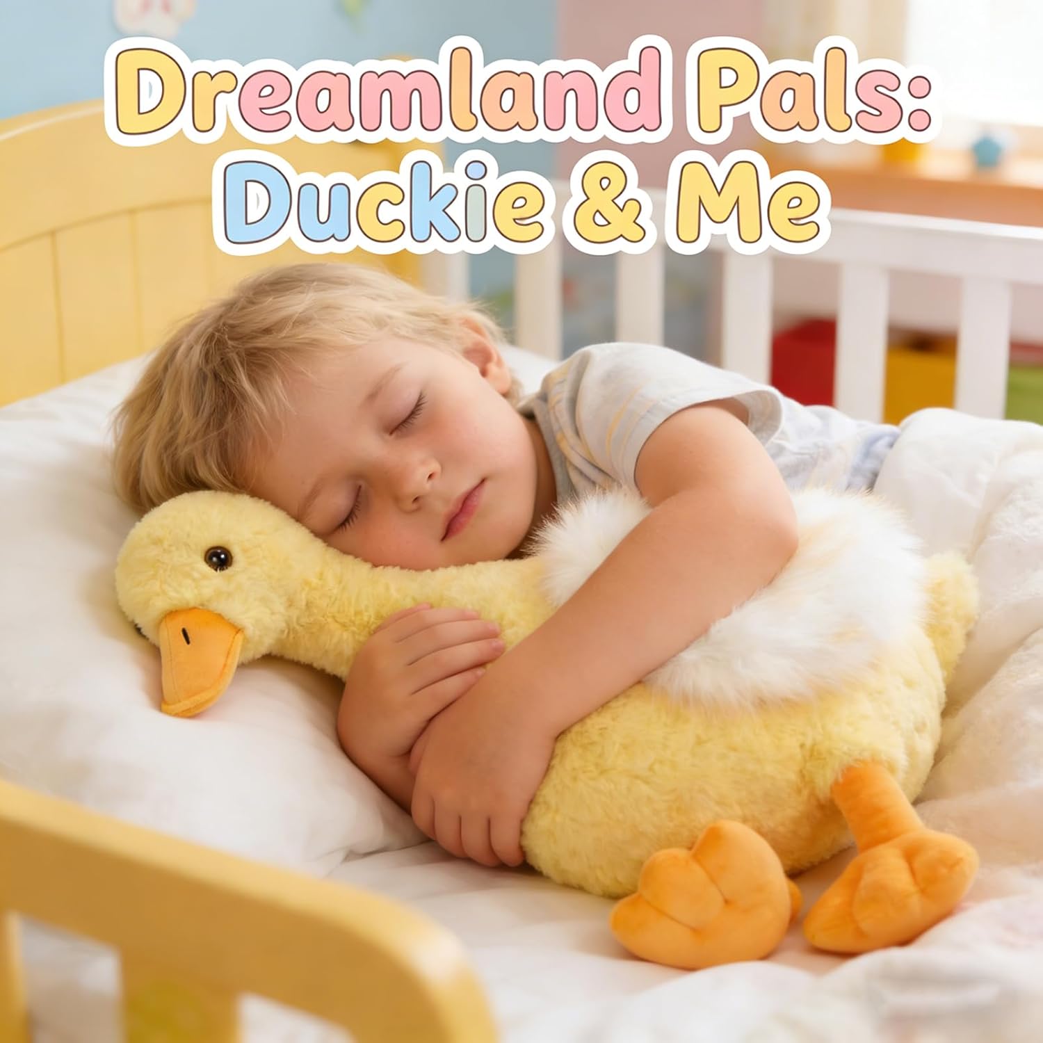 Tezituor 23.5inch Duck Stuffed Animal, Soft Cute Yellow Stuffed Duck Plush Toy, Gift for Kids,Boys,Girls Easter, Birthday Christmas