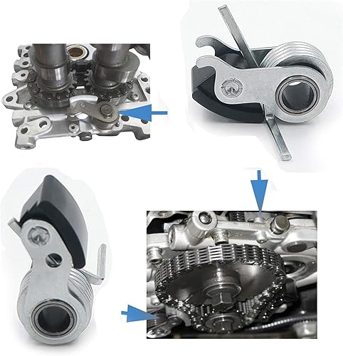 Miniatura 3 de HONGK- CADENA DE CADENA EXTERIOR INTERIOR JUEGO DE TENSORES Compatible con TWIN CAM 99-06 HARLEY 39954-99A 39964-99A [B078JGKCRG]