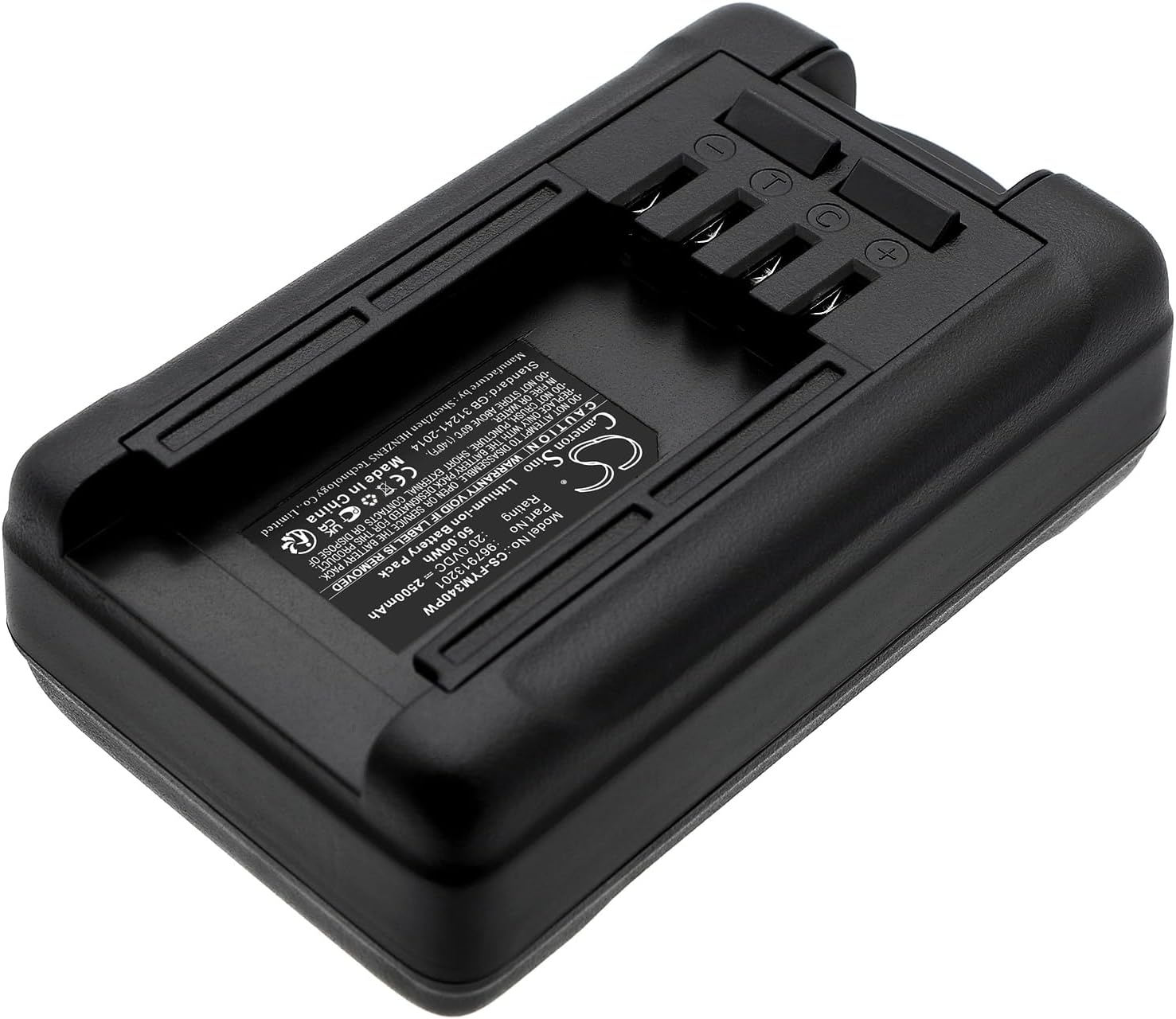 Cameron Sino Battery for Flymo 9678648-01, C-Link 20v, EasiCut Cordless 20V Li, SimpliStore 300, SimpliStore 300R, SimpliStore 340 Li PN:Flymo 967913201, B16-2025A, BA01 2500mAh