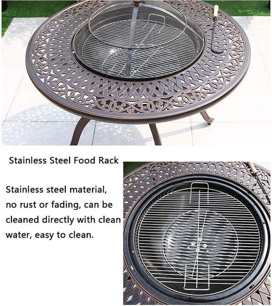 Outdoor Fire Pit Outdoor Fire Pits High-end Multi-Functional BBQ Desk - Garden Terrace Fire Pit, Brazier, Coffee Desk, Barbecue and Ice Bucket