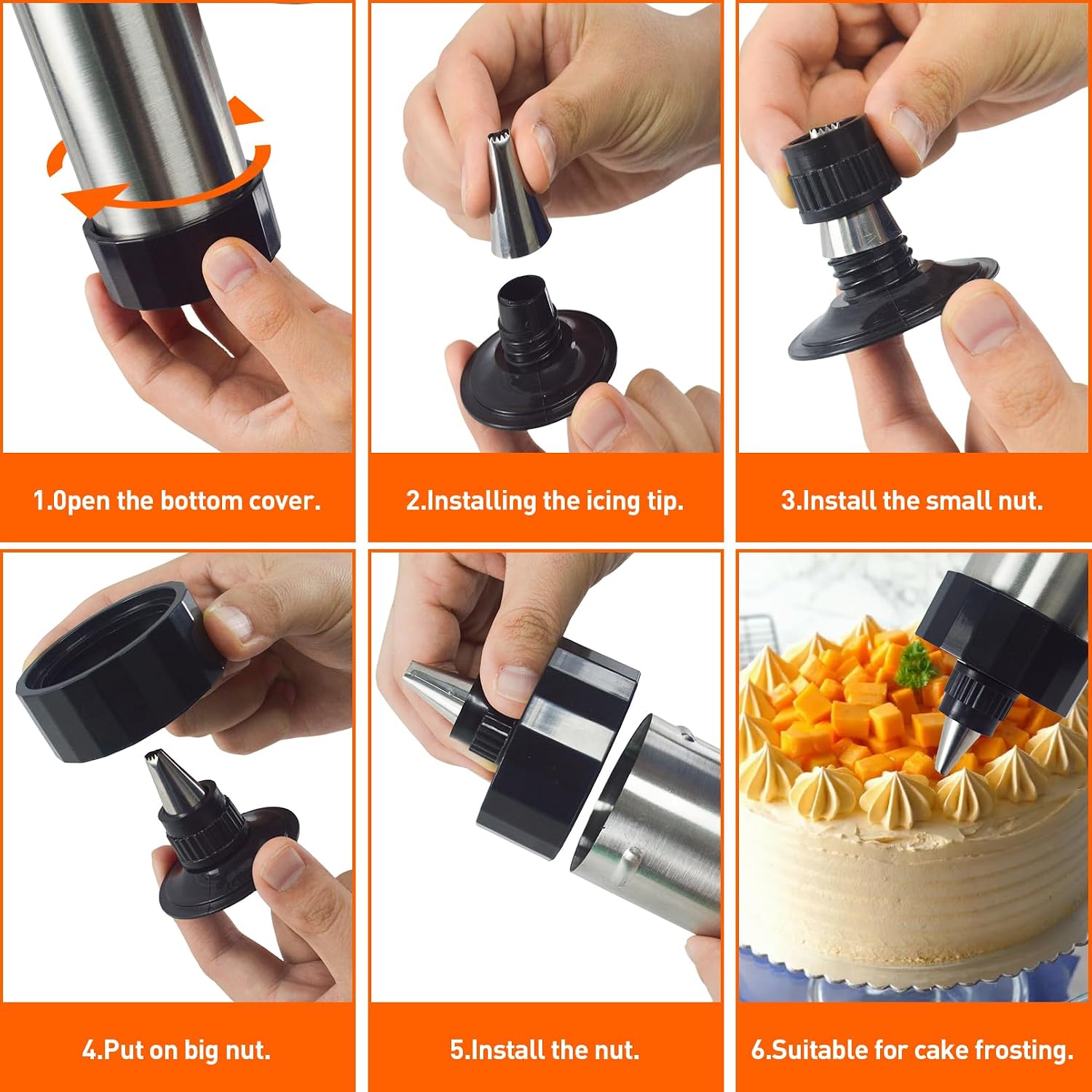 52 Pcs Cookie Press Gun Kit,Stainless Steel Cookies Press Spritz