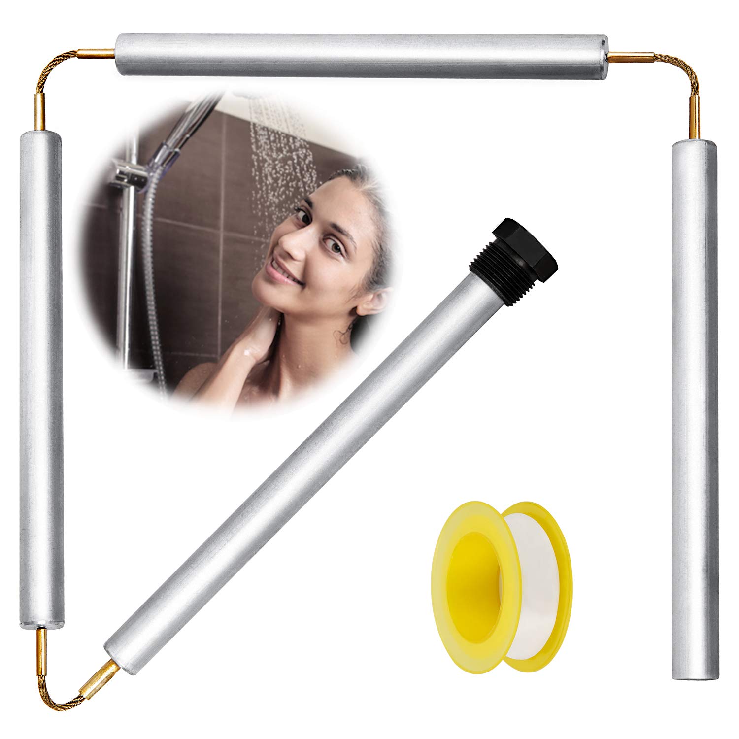 Kohree Aluminum Zinc Anode Rod 44", Water Heater Protection Hex Head