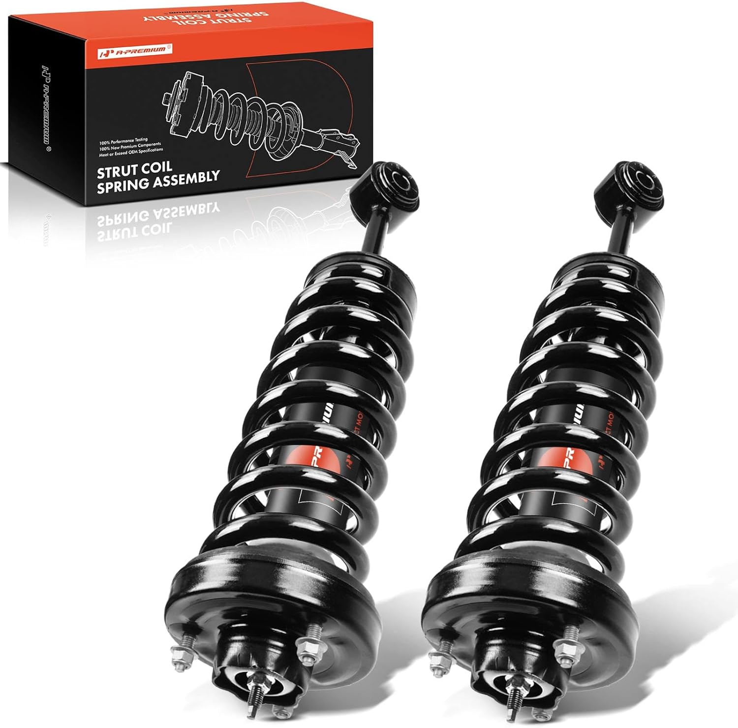 A-Premium Front Struts Compatible with Ford Expedition & Lincoln Navigator, 2003-2006 - 2x Replacement Suspension Complete Strut Assembly Shock with Coil Spring