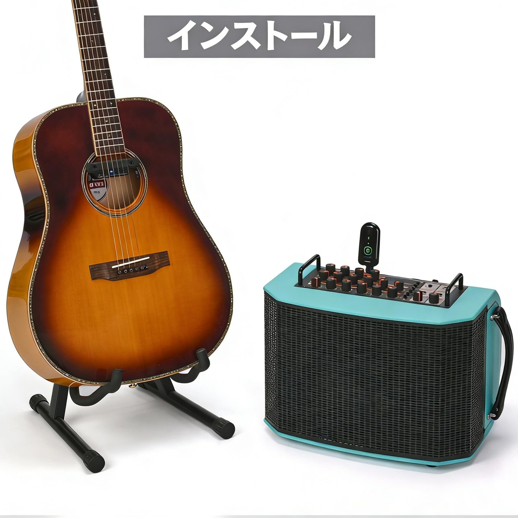 Amazon.co.jp: ワイヤレスアコースティックギターピックアップ