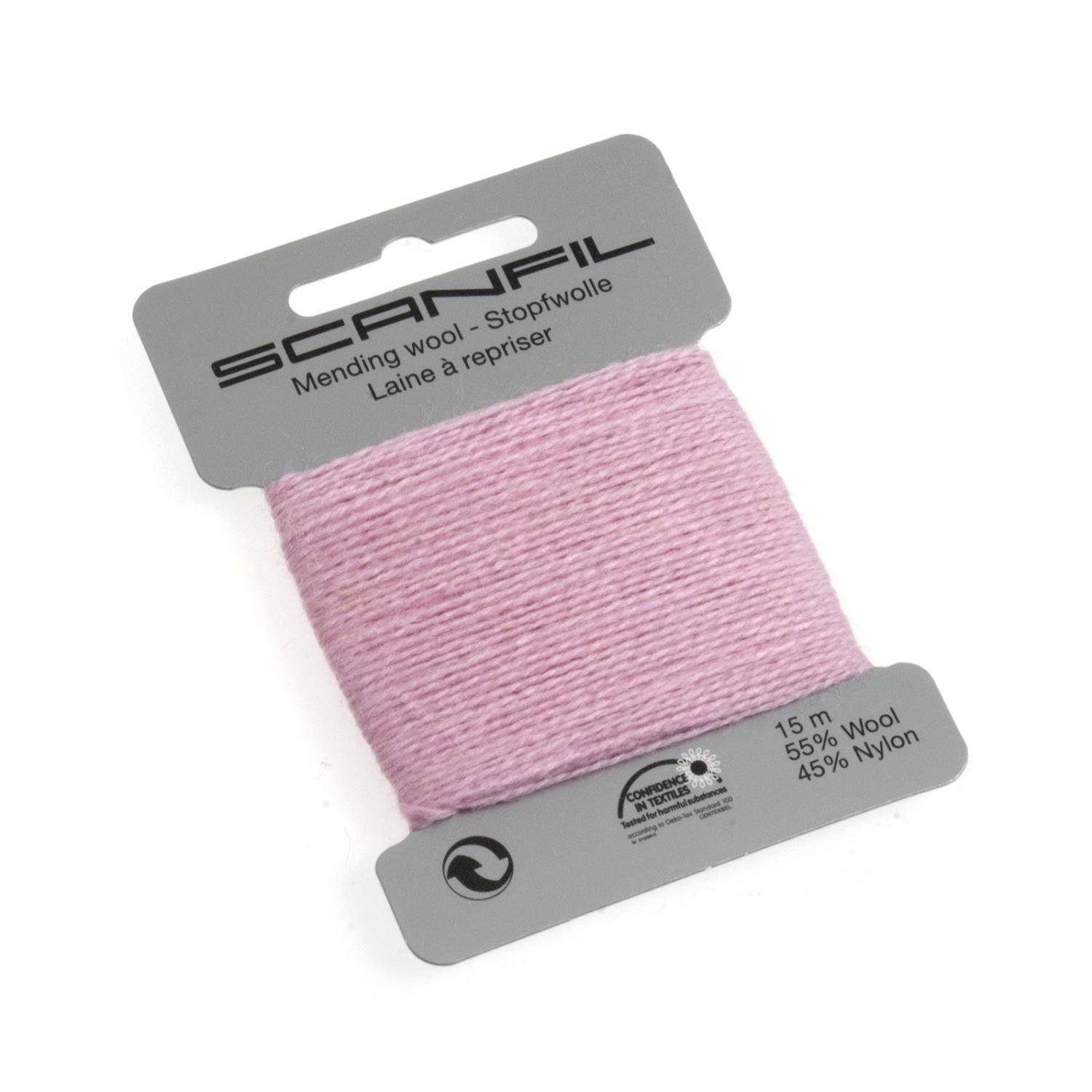 Scanfil40020-068 Darning Thread, Pink, 15 m