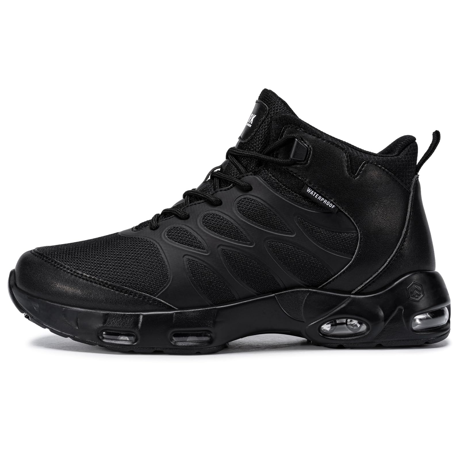 LARNMERN Bottes de Travail Moto Homme Chaussures Imperméables Antidérapante Randonnée Agent de Sécurité