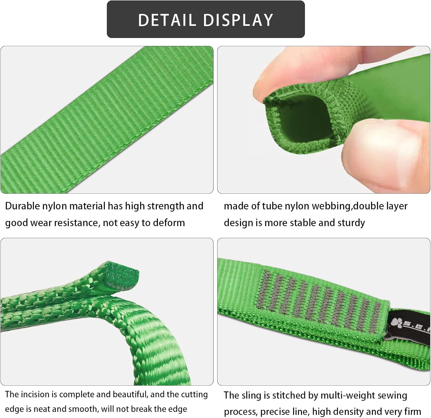 Speedline Kit, 1-Inch 29kN Nylon Webbing with CE 25kN Snap Hook, Arborist Rigging Gear