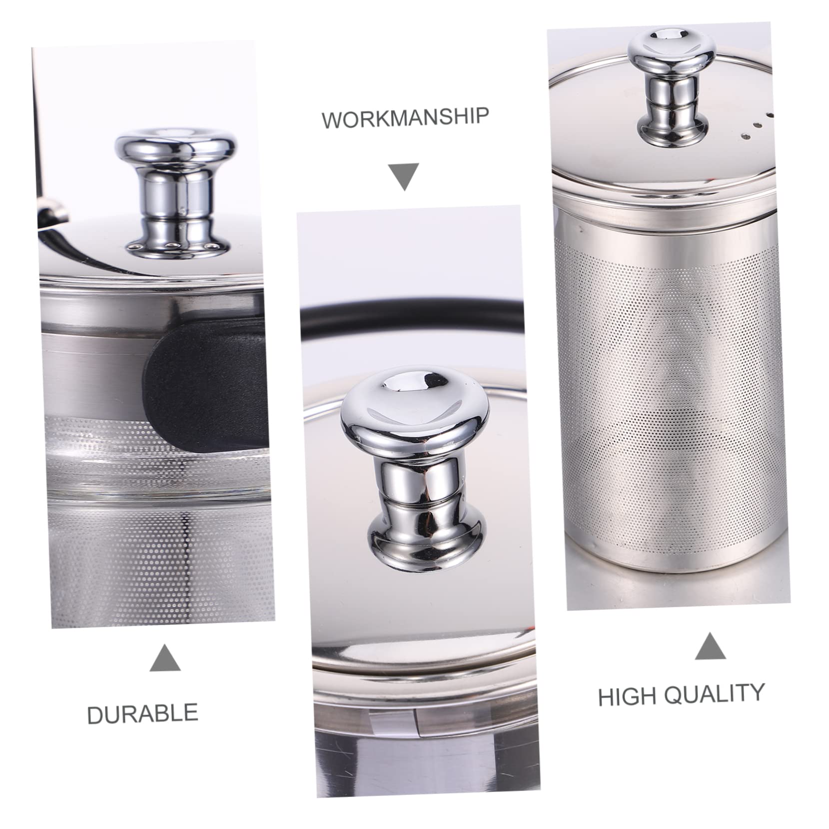 MAGICLULU Transparente Teekanne aus Glas mit Sieb Hitzebeständiger Wasserkocher Glaskessel für Teezubehör Ergonomischer Griff Geeignet für Esszimmer und Wohnzimmer