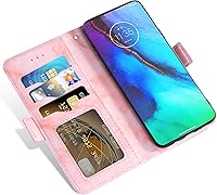 Vista 4 de Asuwish Funda compatible con Moto G Stylus 2020 MotoG Pro y protector de pantalla de vidrio templado, tarjetero con función atril y tapa de mármol