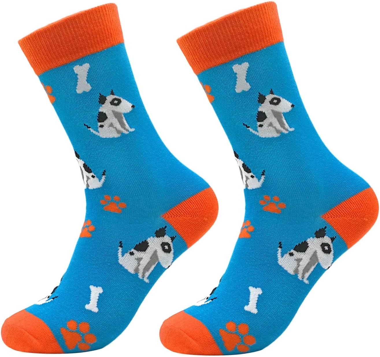 Fun Colorful Socks Patterned Funky Happy Crew Sock Combed Cotton Stockings Packs - Image 5