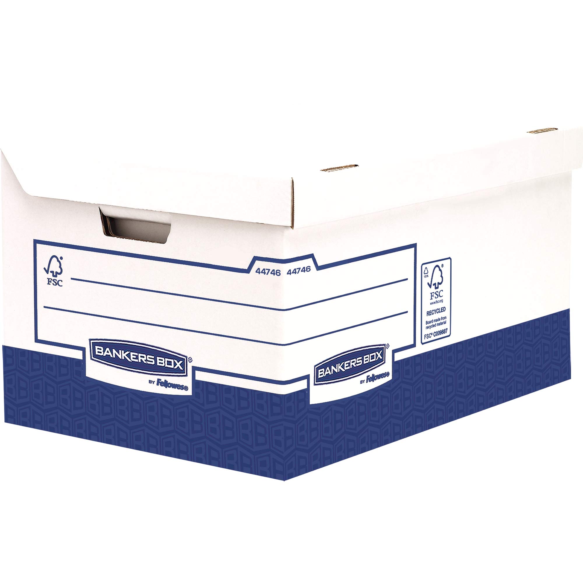 Bankers Box 4474601 - Conteneur Flip Top Maxi Heavy Duty - Charge Lourde - Pack de 10, 287 x 378 x 545mm